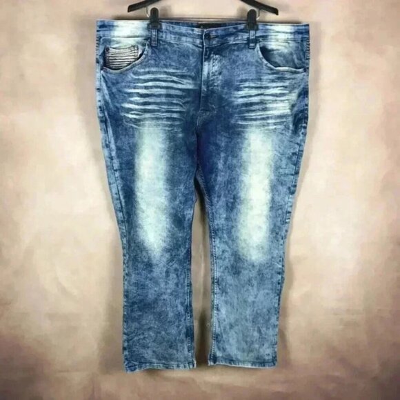MARC ECKO Men's Cut & Sew Vintage Acid Wash Jeans Size 46 x 30 - Picture 1 of 13